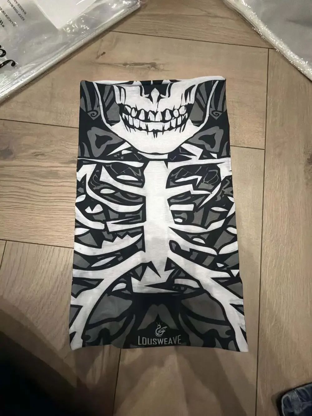 Lousweave Skeleton Print Seamless Neck Gaiter Face Mask